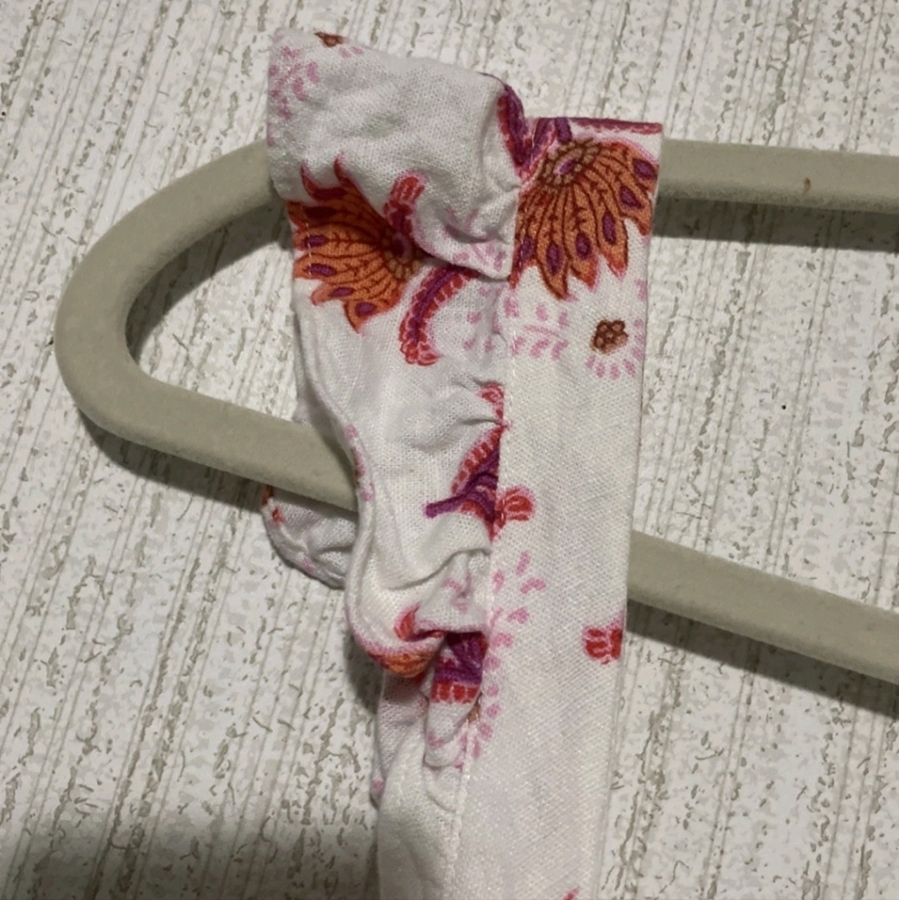 J. Crew Size 12 Linen Blend Floral Sundress Ruffle Accents Pockets - Picture 5 of 12